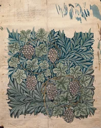 Projet pour le papier peint « Vine », vers 1872